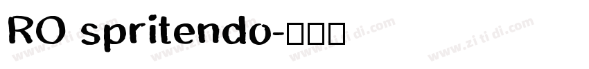 RO spritendo字体转换